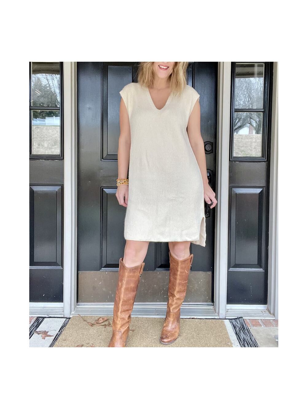 White Sweater Dress